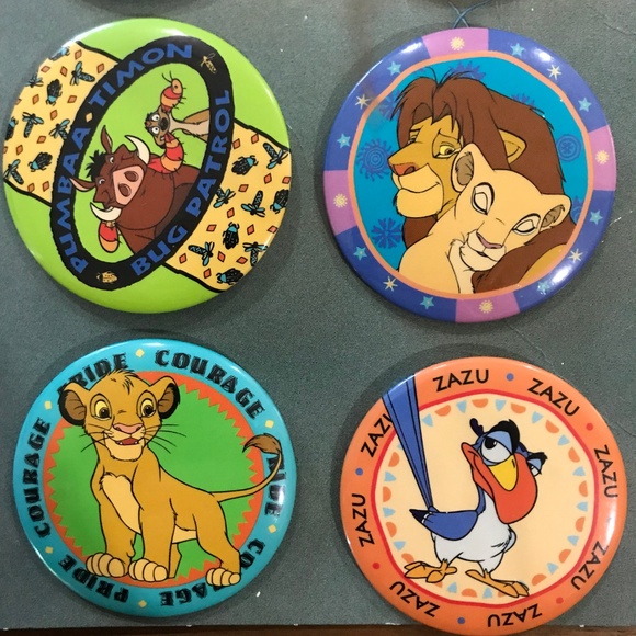 NWT VINTAGE 90's Lion King Pin Set - Picture 4 of 4